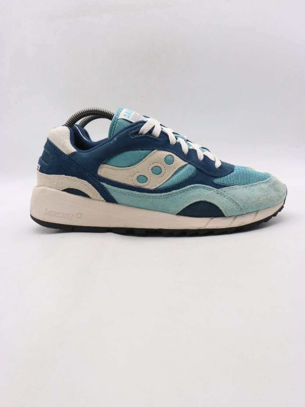 Saucony Shadow 6000 Men's Size 10 D Blue White Shoe Sneakers Lace Up
